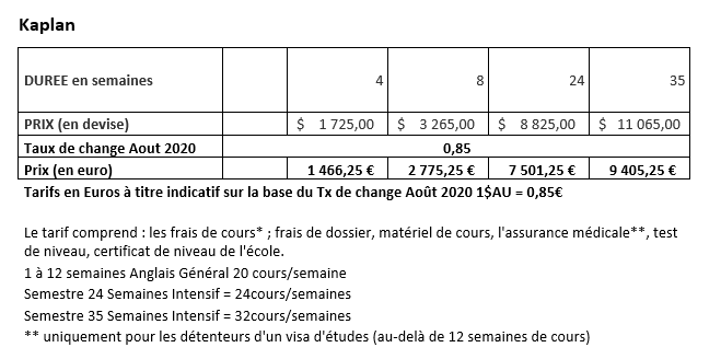 tarif SL Santa Barbara